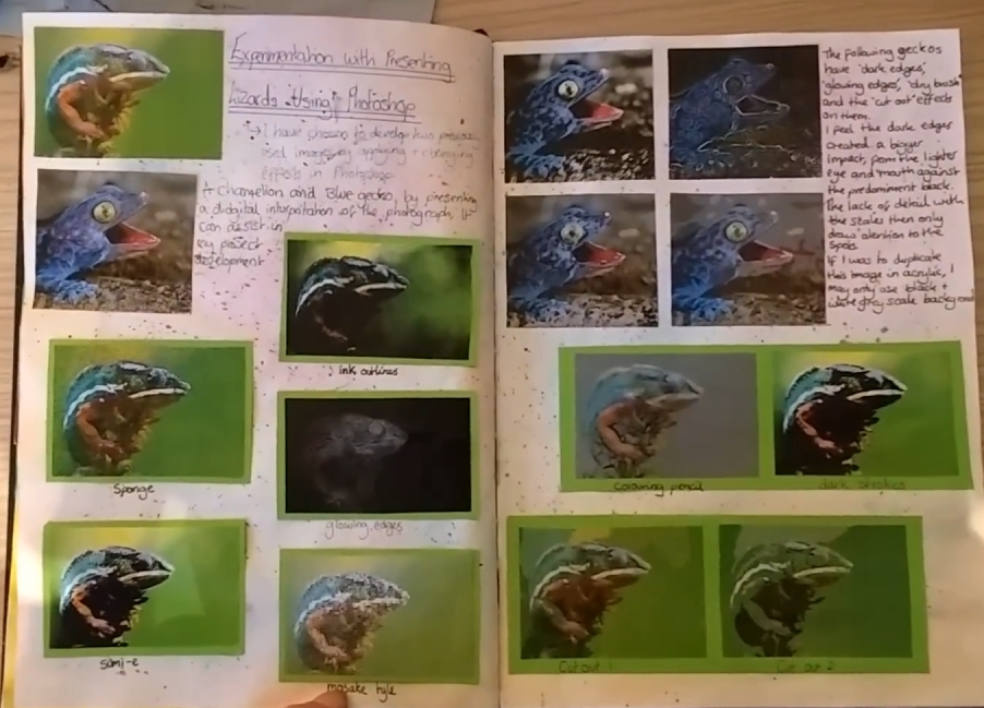 Example: media and techniques experiments leading to decision, part 1