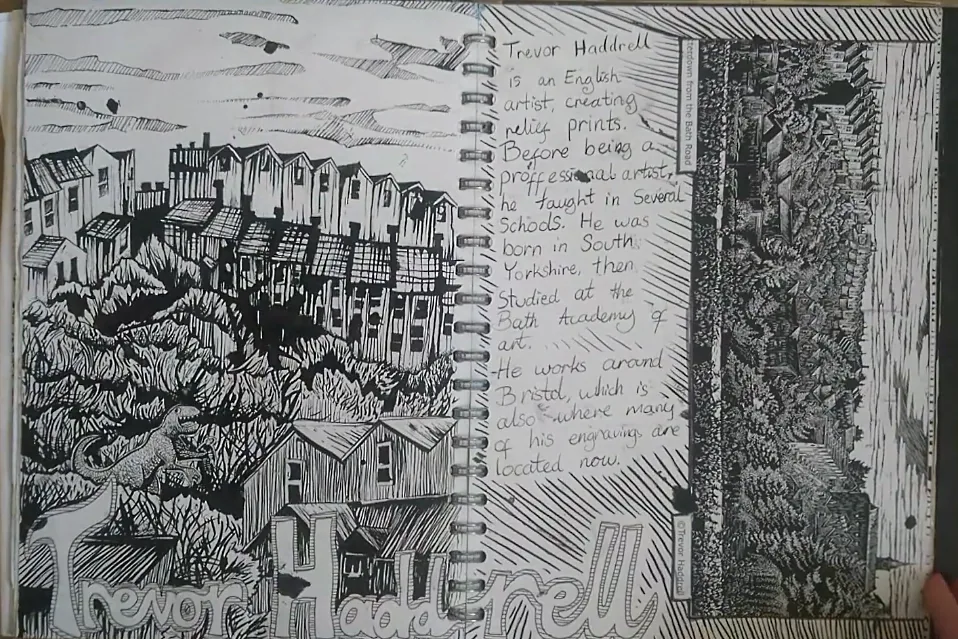 Example: artist and artwork response, sample 1