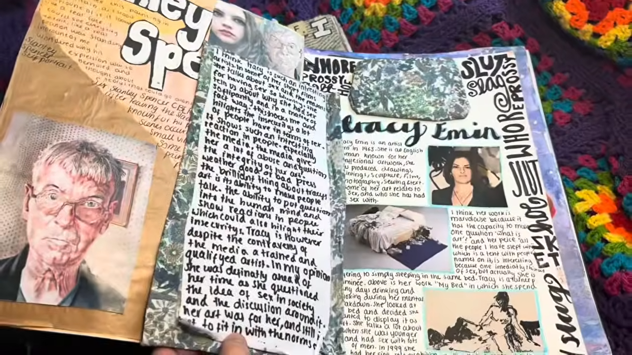 Example: artist and artwork response, sample 4