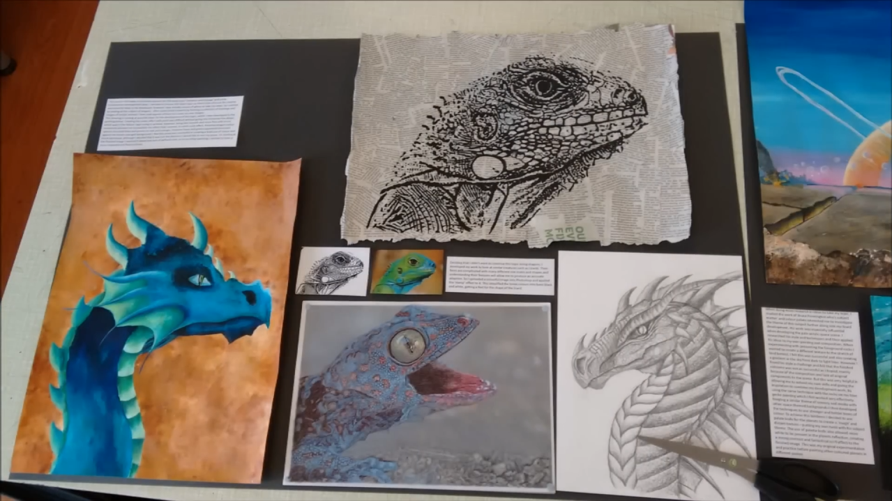 Example: initial ideas for artwork 2, part 1